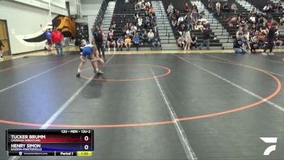 12U-2 lbs Rr2 - Tucker Brumm, Caveman Wrestling vs Henry Simon, Kasson-Mantorville