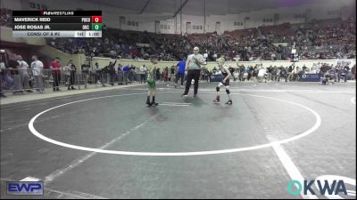 49 lbs Consi Of 8 #2 - Maverick Reid, Pocola Youth Wrestling vs Jose Rosas Jr., OKC Saints Wrestling