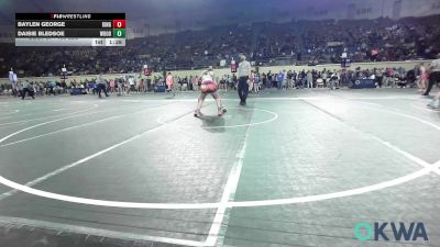 150 lbs Semifinal - Baylen George, Kingfisher YellowJackets vs Daisie Bledsoe, Woodland Wrestling Club