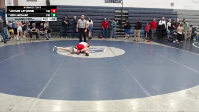 90 lbs Quarterfinal - Adrian Caywood, Bulldog Wrestling Club vs Gus Jakovac, Homedale Wrestling Club