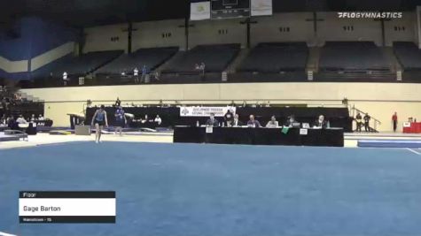 Gage Barton - Floor - 2021 USA Gymnastics Development Program National Championships