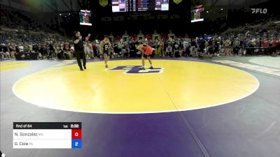 165 lbs Rnd Of 64 - Noah Gonzalez, MO vs Gavin Cole, PA