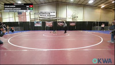 49 lbs Round Of 16 - Kyler Aaron, Madill Takedown vs Jonathan Lupardus, All American Wrestling