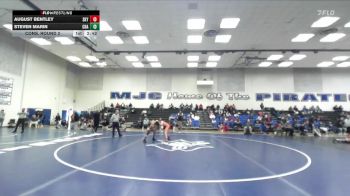 141 lbs Cons. Round 2 - Steven Marin, Chabot College vs August Bentley, Skyline College