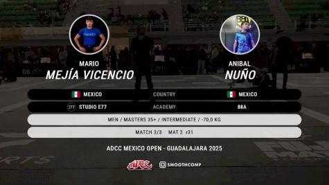 Mario Mejía Vicencio vs Anibal Nuño 2025 ADCC Guadalajara Open