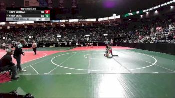 90 lbs Cons. Semi - Kyra Vera, QCG1 vs Hope Widman, OAK3