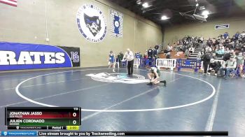 113 lbs Quarterfinal - Jonathan Jasso, Dos Palos vs Julien Coronado, Hoover