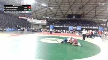 Boys 2A 190 lbs Cons. Round 1 - Cash Calhoun, Ellensburg vs Solomon Dennis, W. F. West