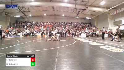 70 lbs Quarterfinal - Ike Payne, Quezada Wrestling Academy vs Braxton Bishop, Tiger Trained Wrestling