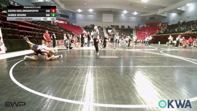 75 lbs Consolation - Gavin Hollingsworth, Coweta Tiger Wrestling vs James Gourd, Raw Wrestling Club