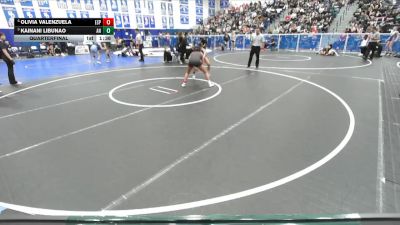 115 lbs Quarterfinal - Kainani Libunao, Aliso Niguel vs Olivia Valenzuela, Esperanza