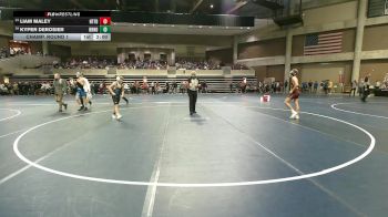 107 Championship Bracket Champ. Round 1 - Liam Maley, Northfield vs Kyper Derosier, Brainerd