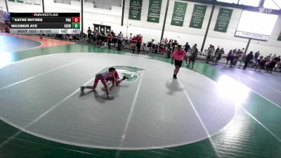 92-100 lbs Champ. Round 1 - Kayne Rhynes, PSF Wrestling Academy vs Maximus Aye, St. Charles East WC