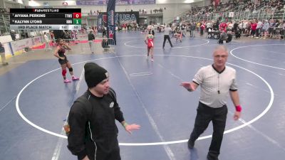 Junior Girls - 130 lbs 3rd Place Match - Kalynn Lyons, Nebraska Wrestling Academy vs Aiyana Perkins, Team Tulsa Wrestling Club