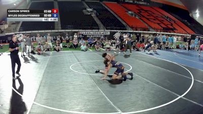 113 lbs Carson Spires, Utah 2 HS Boys vs Myles DeGraffenried, South Carolina 2 HS Boys