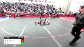 106 lbs Semifinal - Ashmith Yeruva, Sharon vs Cole Glynn, Central Catholic