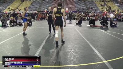 124 lbs Round 1 (16 Team) - Ava Rose, Iowa vs Bethany Regione, Aurora