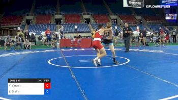 100 lbs Cons 8 #1 - Yanni Vines, Alabama vs Logan Graf, South Dakota