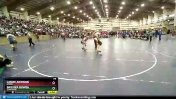 138 lbs Champ. Round 1 - Bridger Bowen, Stansbury vs Jaxon Johnson, Uintah