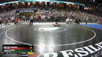 1A 126 lbs Champ. Round 1 - Brycen Warren, Lemon Bay vs Jonny Dobbs, Jensen Beach