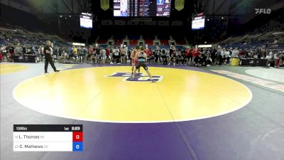 138 lbs Cons 8 #1 - Landon Thomas, MI vs Chancellor Mathews, CO