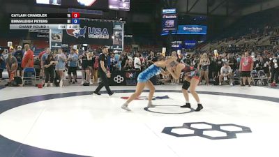 145 lbs Cons. Rd Of 64 - Caylaih Chandler, Virginia vs EmmaLeigh Peters, Michigan