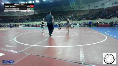 120 lbs Round Of 32 - Pippa McCall, Fort Gibson Youth Wrestling vs Willow Woodard, Sand Springs Jr High