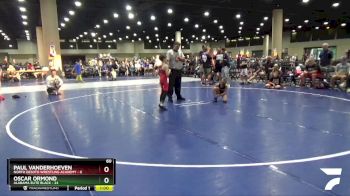 60 lbs Round 5 (8 Team) - Paul Vanderhoeven, North Desoto Wrestling Academy vs Oscar Ormond, Alabama Elite Black