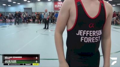 132 lbs Cons. Round 2 - Jacob Kline, Jefferson Forrest vs William Edwards, Nova WC