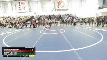 45 lbs Quarterfinal - Rhett Lehman, LeRoy Wrestling Club vs Dash Blackford, Baldwinsville Wrestling Club