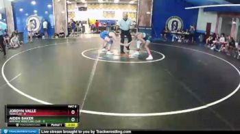 120 lbs Round 5 (8 Team) - Jordyn Valle, Team Clay vs Aiden Baker, Heritage Wrestling Club