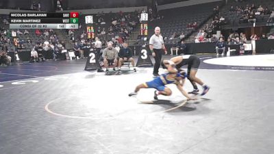 106 lbs Consi Of 32 #2 - Nicolas Barlahan, Santa Clara (CC) vs Kevin Martinez, Western (SS)