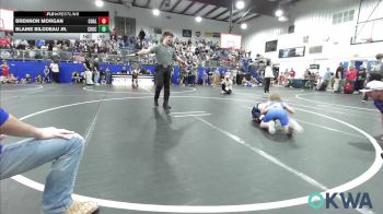61 lbs Consi Of 8 #2 - Brennon Morgan, Coalgate Wildcat Wrestling Club vs Blaine Bilodeau Jr., Choctaw Ironman