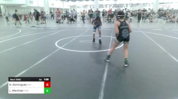 86 lbs Quarterfinal - Nicholas Dominguez, Victory Wrestling Center Loveland vs Lucca Martinez, Total Kaos