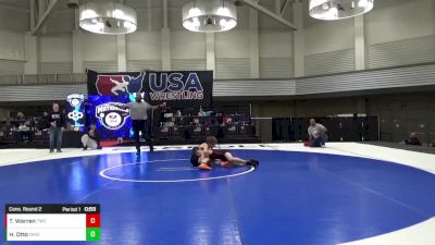 14U Boys - 96 lbs Cons. Round 2 - Henry Otto, Ohio vs Trenton Warren, Thorobred Wrestling Club