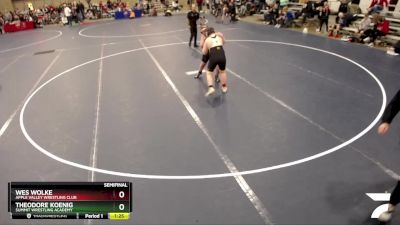 190 lbs Semifinal - Wes Wolke, Apple Valley Wrestling Club vs Theodore Koenig, Summit Wrestling Academy