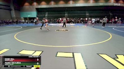 126 lbs Cons. Round 1 - Mario Escajeda, North Valley vs Zane Hill, Grants Pass