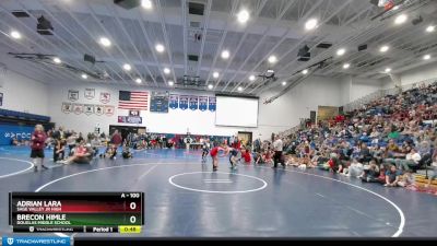 100 lbs Semifinal - Brecon Himle, Douglas Middle School vs Adrian Lara, Sage Valley Jr High