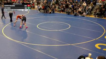 118 lbs Champ. Round 1 - Justin Holmes, Lyndonville vs Ian Weis, Hamburg