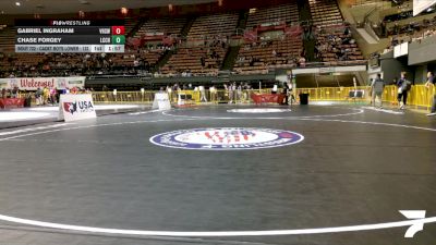 Cadet Boys Lower - 138 lbs Champ. Round 2 - Chase Forgey, La Costa Canyon High School Wrestling vs Gabriel Ingraham, Vacaville High School Wrestling