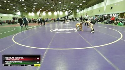 144B Quarterfinal - Nicholas Kuehnel, Lafayette (Wildwood) vs Micah Perryman, Lebanon