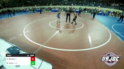 64 lbs Consi Of 8 #2 - Andy Barela, New Mexico vs Maverick Knox, Team Guthrie Youth Wrestling