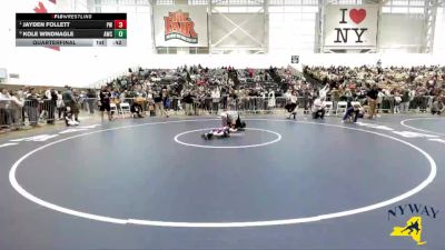 44 lbs Quarterfinal - Jayden Follett, Pal-Mac Wrestling vs Kole Windnagle, Akron Wrestling Club