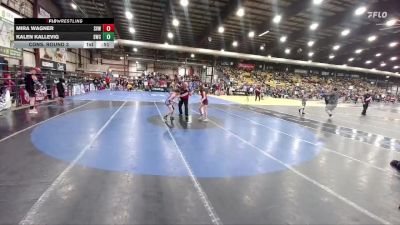 75 lbs Cons. Round 3 - Mira Wagner, Sioux Valley Wrestling vs Kalen Kallevig, Sidney Wrestling Club