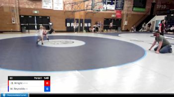 50 lbs Round 3 - Brinleigh Wright, Mountain Man Wrestling Club vs Wrenley Reynolds, 208 Badgers