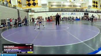 53 lbs Quarterfinal - Eian Franco, Region Wrestling Academy vs Suncera Dickman, Contenders Wrestling Academy