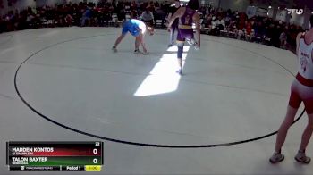 141 lbs Cons. Round 2 - Talon Baxter, Nebraska vs Madden Kontos, GI Grapplers