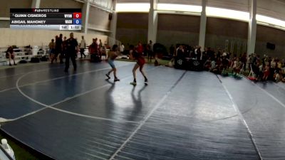 75-81 lbs Champ. Round 1 - Quinn Cisneros, Wyoming vs Abigail Mahoney, Washington