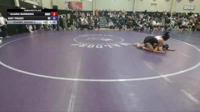 160 Open Champ. Round 2 - Aliana Barnoski, Minot State vs May Prado, Wartburg