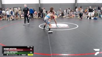 113 lbs Semifinal - Ryder Newton, Thunder Mountain Wrestling Club vs Xavier Espinoza, Elma Wrestling Club